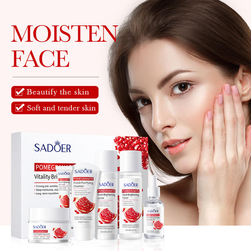 Coffret de soins pour la peau à la grenade