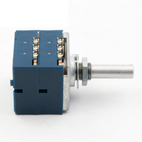 Potentiomètre à double volume ALPS RK27 d'origine japonaise 10k 50K 100k Poignée ronde pour amplificateur Hi-Fi