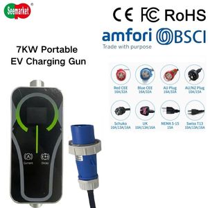 Nuevo Cargador Portátil para Vehículos Eléctricos con Control Inteligente por WiFi, 7KW 32A, Tipo 2, para Hogar, Viajes y Exteriores - Product Image 5