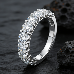 S925 <b>Silver</b> 14k Gold Plated Lab Grown Diamond Engagement <b>Ring</b> for <b>Men</b> Women for Certified Party - Product Image 2