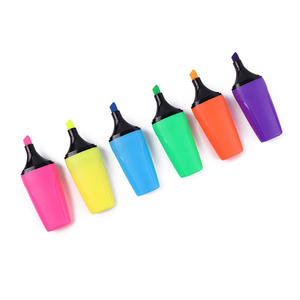 Stylo Marqueur Fluorescent Carré à Pointe Biseautée, Mini, Multicolore, de Bonne Qualité, Personnalisable, Vente en Gros - Product Image 2