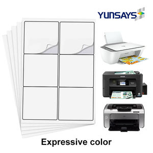 <span class=keywords><strong>A4</strong></span> étiquette auto-adhésif papier <span class=keywords><strong>prédécoupé</strong></span> autocollant code à barres étiquettes feuilles adresse étiquettes pour imprimante à jet d'encre - Product Image 2