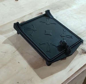 דלת אח מסורתית מברזל יצוק <span class=keywords><strong>BHB</strong></span>-P103 לתנור לבנים ותנור בנייה 250 X 210 מ\"מ - Product Image 6