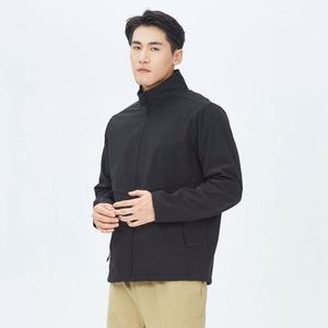 Custom Logo Solid Color Windproof Water Repellent Winter <b>Coat</b> Plus Size Breathable Polyester Men's Windbreaker Outdoor Jackets - Product Image 4