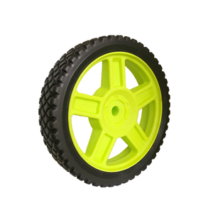 Rueda <span class=keywords><strong>de</strong></span> plástico para cortacésped, rueda <span class=keywords><strong>de</strong></span> Pvc <span class=keywords><strong>de</strong></span> 8 "para generador, timón eléctrico, parrilla para barbacoa - Product Image 2