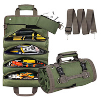 Sac de rangement pour rouleau de Offre Spéciale WJ-0712 sac à outils ectricien rouler la menuiserie kit d'outils de matériel de voiture sac de rangement