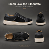 RADOLFA – Baskets élégantes grande taille pour hommes, style décontracté chic, légères, rehaussantes, tendance, pour la marche