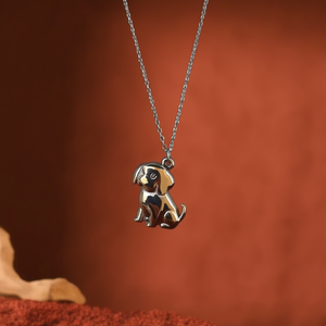 สร้อยคอจี้แฟชั่น สแตนเลส 316L ชุบทอง PVD ลายสุนัข สำหรับผู้หญิง - Product Image 3
