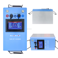 Batterie 12v lifepo4 300ah à cycle profond 6000 temps batterie 12v lifepo4 batterie 200ah APP contrôle lifepo4 12v 100Ah