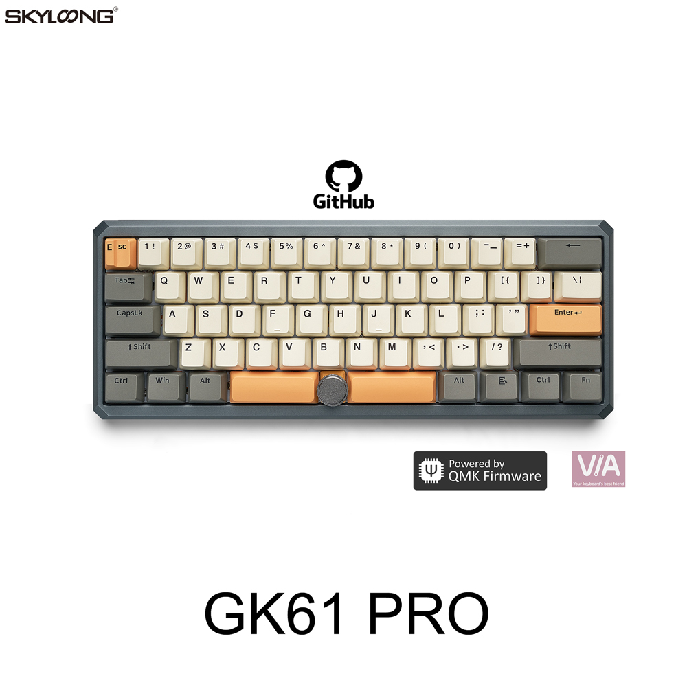 Skyloong GK61 Pro QMK メカニカルキーボード RGBバックライト搭載
