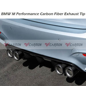 Embout d'échappement argenté en acier inoxydable M Performance en Fiber de carbone pour BMW M235i M240i <span class=keywords><strong>M335i</strong></span> M340i M435i M440i tuyau de silencieux - Product Image 5
