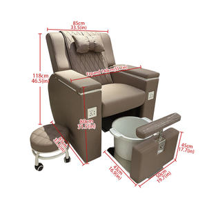 Luxus verstellbare Liege Pediküre Stühle Set mit Whirlpool Badewanne Spa Massage Fuß Sofa & Pipeless Drainage für Nagels tudio - Product Image 6