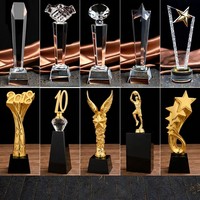 Trophée moderne minimaliste en cristal blanc, créatif, en forme de pouce, cinq étoiles, pour compétition, souvenir annuel, médaille personnalisée, récompense, vente chaude