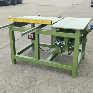 Table de scie à glissière en bois coulissante à panneau poussoir de précision portable pour le travail du bois