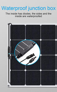 Paneles Solares Semiflexibles de 110W 18.5V con Celdas ETFE Sunpower para Cargar Baterías en Embarcaciones, Yates, Autocaravanas, Barcos y RVs - Product Image 4