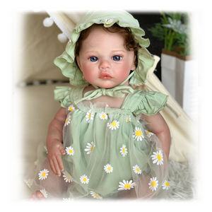 Dongguan Boutique Gril รูปแกะสลักเกิดใหม่ขนาด65ซม. ตุ๊กตาลากควีนสไตล์แอฟริกาใต้ - Product Image 1