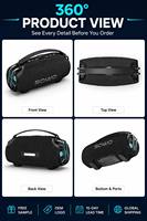 Enceinte portable sans fil SOWO X30 30W RMS True Stereo, étanche IP66, avec batterie externe et lumière RGB, lanterne de camping, Bluetooth