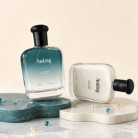 Flacon de parfum de luxe vide en gros, 100 ml, personnalisable avec logo couleur, de qualité supérieure, par Anding Stock