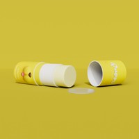 Conteneur de déodorant en bâton solide 50g écologique imprimé personnalisé emballage en tube de papier torsadé