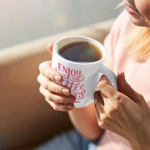 White Ceramic <b>Mug</b> Set 11Oz Blank Sublimation <b>Mugs</b> with Kraft Gift <b>Box</b> for Printing and Gifting - Product Image 6