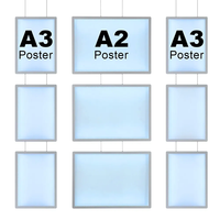 Panneaux lumineux en acrylique suspendus pour agents immobiliers, rétroéclairage LED, enseignes éclairées, ultra-minces, haute luminosité, boîte à lumière écologique