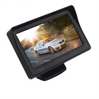 Moniteur LCD 4,3 pouces pour rétroviseur de voiture, caméra de recul, résolution 800x480, grand angle 120-170°, compatible universel, capteur de stationnement
