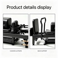 Cama de Pilates Multifuncional y Duradera, Reformer SuperModel, Ajustable en Varios Tamaños, Aleación de Aluminio, Comercial, para Fitness