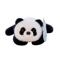 Porte-clés en peluche Panda Kawaii, animal en peluche personnalisé, rembourrage en coton PP long, 11-30 cm, cadeau promotionnel pour les 14 ans et plus