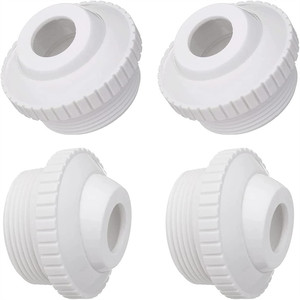 Masajeador de piscina tipo ojo de buey, cabezal de chorro, salida de agua redonda de PVC, accesorio de terapia de aire para bañera, desagüe, paquete de 3 - Product Image 5