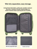 Valise à roulettes élégante pour femme en ABS+PC, modèle 2024, 18 pouces, légère, durable, avec serrure TSA, idéale pour les voyages