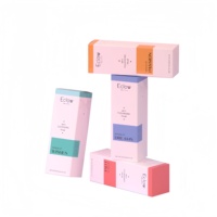 Boîte d'emballage en carton personnalisée, pleine couleur, imperméable, avec pelliculage mat, gaufrage, écologique, pour flacon de pommade ou pilules