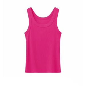 RUICHI Custom Women Crew Neck Ribbed Sleeveless Vest, 260GSM Thick Vertical Striped Slim Tank <strong>Top</strong> - Product Image 6