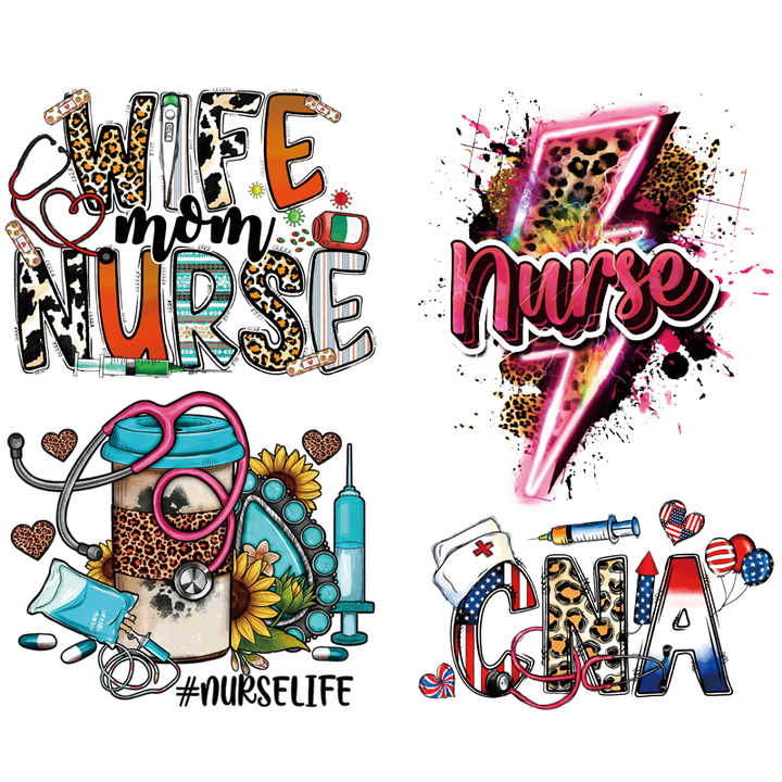 Custom Nurse Clothing Patches Plastisol Screen Printing Accessories ...