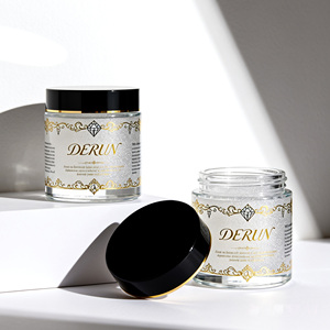 IT può essere confezionato <span class=keywords><strong>in</strong></span> un vasetto di <span class=keywords><strong>vetro</strong></span> satinato personalizzato con tappo argentato, adatto per crema per il corpo <span class=keywords><strong>in</strong></span> formato da 30g, 50g, 100g. - Product Image 4