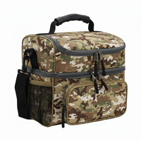 Sac Isotherme Léopard Camouflage Double Couche en Polyester Résistant à l'Eau avec Sangle Réglable – Fabrication Personnalisée
