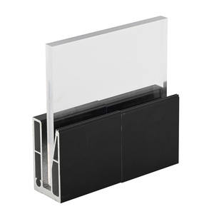 Aluminium-Glasprofil <span class=keywords><strong>U</strong></span>-Kanal Glasgeländer <span class=keywords><strong>U</strong></span>-förmige Glasbasis Glasbeschläge Glaszaunprofil - Product Image 4