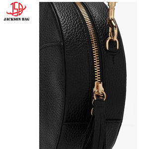 Borsa a Tracolla Rotonda in Pelle PU con Cerniera Portafoglio Rotondo per Cellulare con Nappa Personalizzata da Jacksonleather Bags - Product Image 6