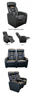 Silla Comercial Personalizada de Cuero VIP, Asiento de Cine, Muebles VIP-01 - Product Image 6
