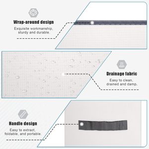 Organizador de Ropa Multifuncional para Armario, Ahorra Espacio, Duradero, 100% Poliéster, Tela de PVC, Divisor de Cajones Plegable - Product Image 3