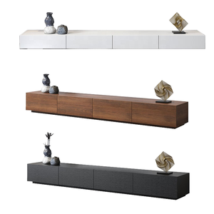 Mueble de TV de Pared para Sala de Estar, Diseño Moderno, Duradero, Resistente a la Decoloración, Personalizable, Ecológico, Ajustable, con Soporte de Madera - Product Image 1