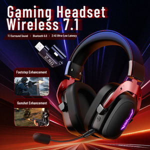 Casque de jeu à faible latence J26, 6.0 2.4G sans fil, sur les oreilles, avec micro ENC, pour PC Gamer - Product Image 2