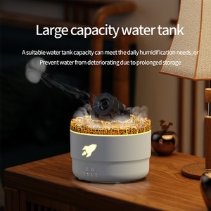 Diffuseur d'huiles essentielles portable à ultrasons, nouveau design, simulation de fissures de lave volcanique, pour la maison, cadeau - Product Image 3