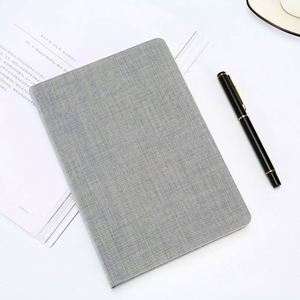 Wholesale Silk Screen Printed Color Hardcover Linen Fabric Cover Journal Gift With Custom Logo - Product Image 3