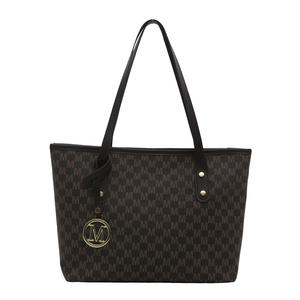 Borsa a Spalla da Donna all'Ingrosso di Grande Capienza in Pelle PU con Tracolla Singola, Semplice Stile Retrò alla Moda con Motivo a Caramella - Product Image 5