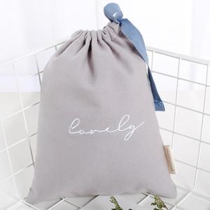 Sacs fourre-tout en toile personnalisés, doux et résistants, avec sacs à chaussures à cordon de serrage - Product Image 4