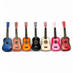 Guitarras Pequeñas de 23 Pulgadas al por Mayor, Guitarras de Madera Multicolores para Principiantes, <span class=keywords><strong>Ukelele</strong></span> de Práctica de 6 Cuerdas para Niños - Product Image 2