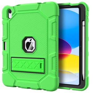 Azzsy pour iPad 10e génération, <span class=keywords><strong>coque</strong></span> de protection pour <span class=keywords><strong>tablette</strong></span> 10,9 pouces 2022, <span class=keywords><strong>coque</strong></span> rigide de protection intégrale antichoc avec béquille - Product Image 1