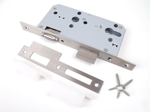 Conception conforme à la norme CE Euro Standard DIN Serrure à rouleau à mortaise Loquet à rouleau et pêne dormant SS304 rond - Product Image 3