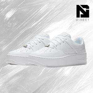 Nike Wmns Air Force 1 Sage Low 'Triple White' Chaussures de skate à lacets pour femmes, baskets élégantes et tendance - Product Image 2