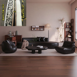 Sofá de Estilo Francés con Forma Única, Tapizado en Tela, Esponja de Alta Densidad, Sofá de Oficina, Sala de Estar Comercial - Product Image 3